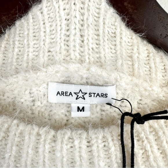 AREA STARS Ivory Fringe Knit Sweater for Women - Picture 6 of 8